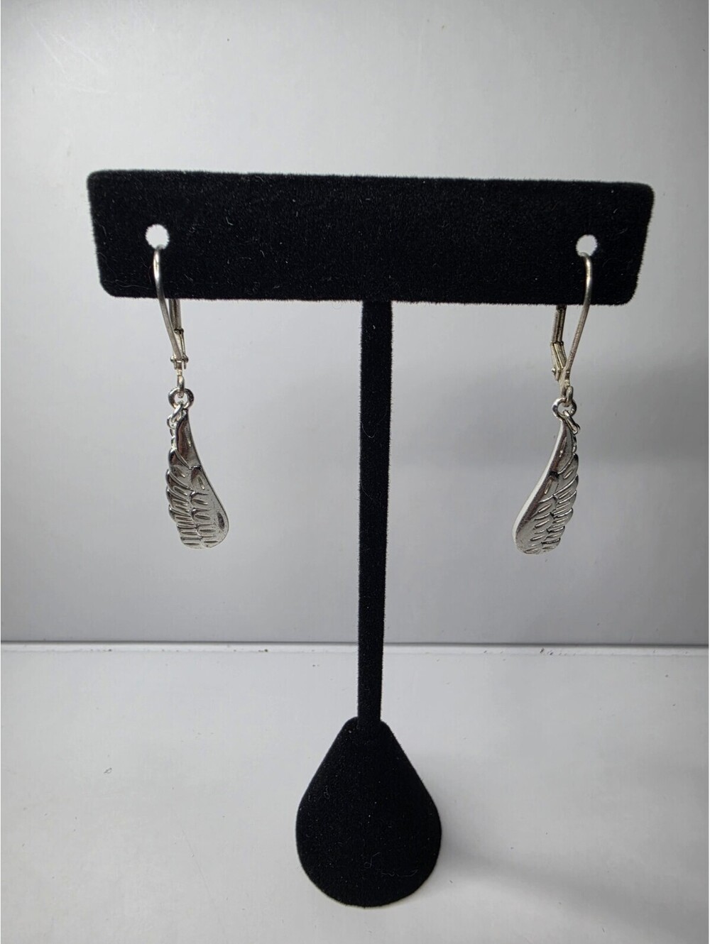 Sterling Silver Wing Earrings 925 stamp Lever